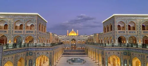 صحن حضرت زهرا(س) در نجف رسما راه اندازی شد به همراه عکس